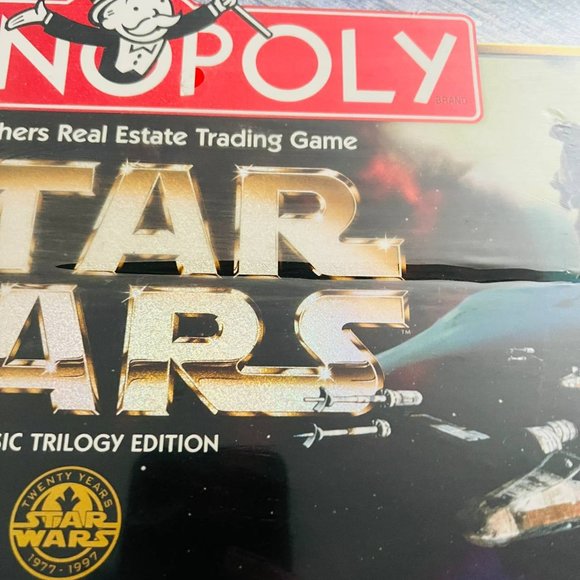 Vintage Monopoly Star Wars Classic‎ Trilogy Edition Board Game 1997 Hasbro New - Picture 4 of 10